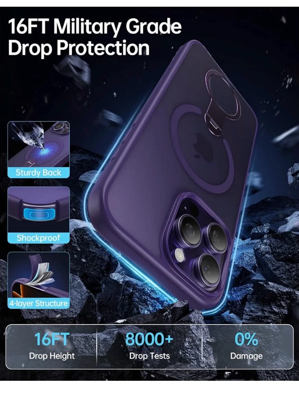 FANSEESY sleek purple